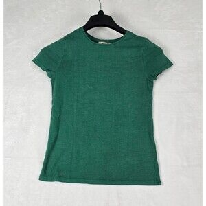 Madewell T-Shirt Women XXS Green Short Sleeve Cotton Crewneck